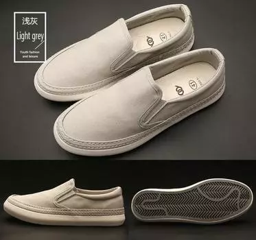 Мужская обувь, новые мужские повседневные кроссовки, мягкая дышащая парусиновая обувь, спортивные кроссовки для мальчиков, удобные мужские топсайдеры для ленивых 38 чёрный