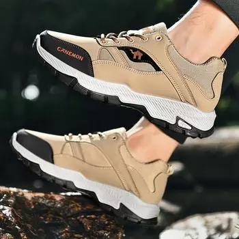 Мужская обувь, новые походные ботинки большого размера с мягкой подошвой, дышащие, универсальные, легкие, для отдыха, путешествий, труда, страхования, для бега, спортивная обувь 39 чёрный