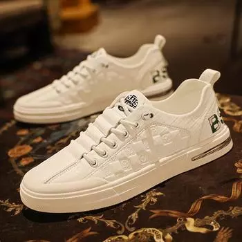 Мужская обувь, новые тенденции лета, модные белые туфли, повседневная дышащая мягкая подошва, нескользящая спортивная обувь 39