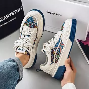 Мужская обувь, новые трендовые принтованные модные туфли, все виды обуви High Sense Board, повседневная уличная обувь 39