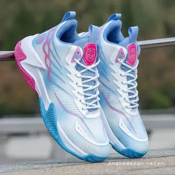 Мужская обувь, новые туфли, мягкая подошва, мягкая поверхность, кроссовки для бега, дышащие, легкие, модные, баскетбольные кроссовки 39 синий