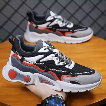 Мужская обувь, новые весенние мужские шнурки, студенческие молодежные кроссовки для бега, повседневная обувь, мужские кроссовки 39 красный