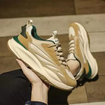 Мужская обувь Новые весенние уличные кроссовки Модные универсальные ретро-туфли Daddy Shoes Повседневная обувь на платформе для мужчин 39