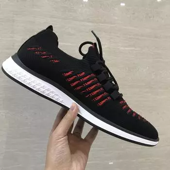 Мужская обувь, обувь из летучего трикотажа, весенне-летняя новинка, легкие кроссовки для бега, спортивная обувь, обувь для путешествий, модная обувь 38