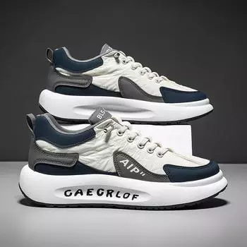 Мужская обувь оптом, весна и лето, новая спортивная мужская обувь на платформе, модная обувь для бега на открытом воздухе, модная мужская обувь 39