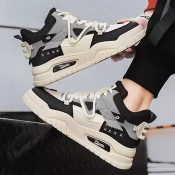 Мужская обувь осень 2024 года, новый универсальный нишевый дизайн, повседневная обувь для увеличения роста, высокие спортивные белые туфли 39