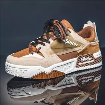 Мужская обувь осень 2025 года, новые студенческие спортивные и любительские туфли на плоской подошве, молодежный нишевый дизайн, универсальная обувь, увеличивающая рост 39