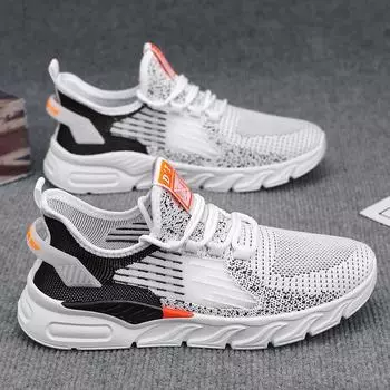 Мужская обувь осень дышащая полая сетка красивые мужчины подростки студенты тонкая сетка бег спортивная обувь осенние модели 39 бежевый