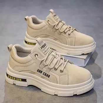 Мужская обувь осень и лето на толстой подошве рабочая нескользящая износостойкая мужская рабочая защитная обувь плюс обувь Martens для студентов 39