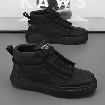 Мужская обувь осень и зима новая мужская средней и высокой посадки повседневная модная обувь для скейтборда персонализированная платформа рабочая обувь мужская 39