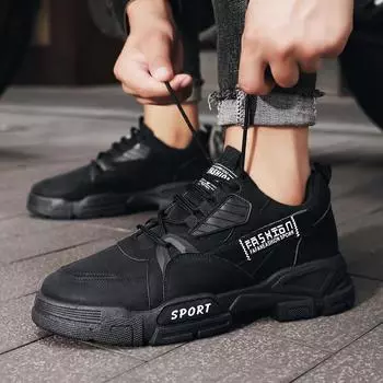 Мужская обувь осень и зима новая повседневная обувь мода уличные ботинки Martin тренд ретро спортивная обувь инструменты рабочая страховка обувь 39