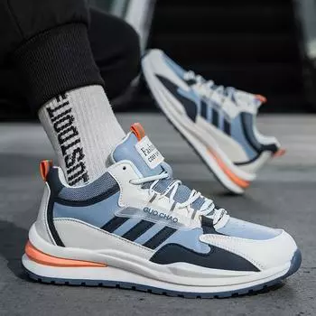 Мужская обувь осень и зима новинка 2025 года, папины туфли, мужская повседневная трендовая кожаная спортивная обувь Forrest Gump, легкие кроссовки для бега 38