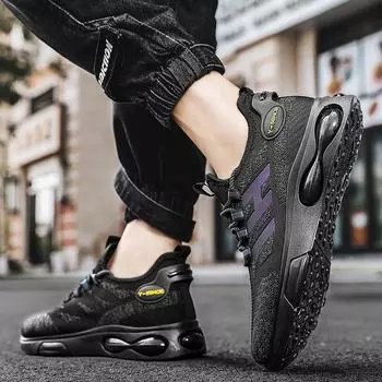 Мужская обувь Осень Новая дышащая повседневная мужская обувь с сетчатой поверхностью Легкая универсальная спортивная обувь Модная обувь на нескользящей желеобразной подошве 39 белый