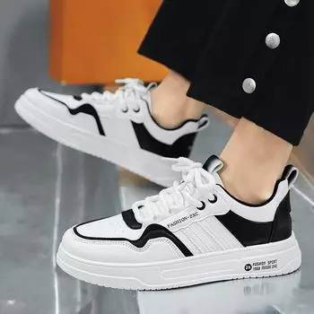 Мужская обувь осень новые плоские дышащие модные кроссовки на шнуровке мужские удобные спортивные кроссовки для бега на открытом воздухе 39