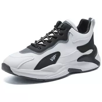 Мужская обувь осень новый универсальный повседневный тренд белые туфли спортивная платформа нескользящие кроссовки для папы 39 белый