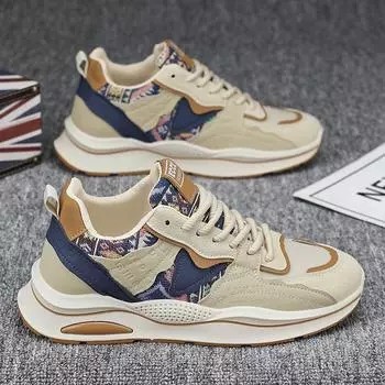 Мужская обувь осень-зима 2024 года, новые модные спортивные повседневные туфли на мягкой подошве, мужские туфли на толстой подошве, увеличивающие рост, мужские трендовые туфли для пап 39