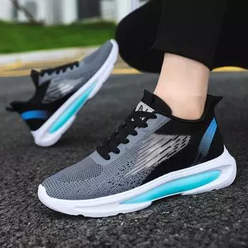 Мужская обувь осени 2025 года, новая мужская дышащая спортивная обувь из хлопчатобумажной ткани, дорожная обувь для молодых студентов 39