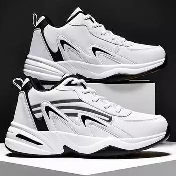 Мужская обувь, осенне-зимняя новая повседневная обувь, молодежная обувь Tide, мужские непромокаемые легкие кроссовки 38 белый