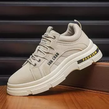 Мужская обувь, осенние рабочие ботинки-карго на толстой подошве, противоскользящая защитная обувь, повседневная обувь для доски, модная обувь 40