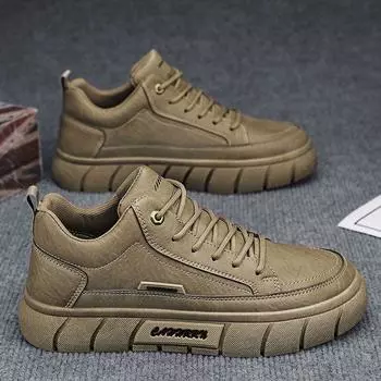 Мужская обувь осенняя водонепроницаемая и нескользящая обувь для шеф-повара универсальная рабочая обувь для страхования доска обувь мужская спортивная и для отдыха черная кожаная обувь 39