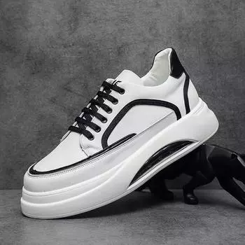 Мужская обувь, пляжная обувь, маленькие белые туфли, мужская модная обувь на воздушной подушке с мягкой подошвой, универсальное сочетание цветов, прямая трансляция из Вэньчжоу на все четыре сезона 38