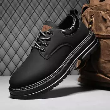 Мужская обувь повседневная кожаная обувь для шеф-повара зимняя рабочая нескользящая кухонная обувь Martin рабочая страховая обувь инструментальная черная водонепроницаемая 39 жёлтый