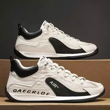 Мужская обувь, повседневные кроссовки, дышащая обувь, новая осенне-зимняя уличная прогулочная обувь, мужская модная нескользящая обувь на плоской подошве 39 белый