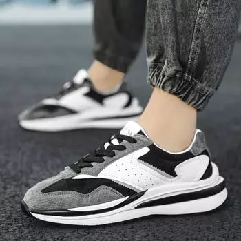 Мужская обувь Повседневные кроссовки Модные дышащие кроссовки на воздушной подушке Кроссовки для тренировок на открытом воздухе Спортивная обувь для ходьбы Мужские кроссовки 39