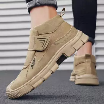 Мужская обувь Повседневные кроссовки в британском стиле Мужская защитная обувь для охраны труда 39 чёрный