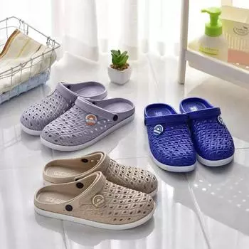 Мужская обувь, повседневные сабо без шнуровки, новинка 2022 года, летние открытые водные сандалии, дышащие легкие тапочки, шлепанцы, большой размер 40–44 40 хаки