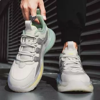 Мужская обувь Putian 2025, новая весенняя молодежная спортивная и досуговая универсальная нескользящая обувь с толстой подошвой, увеличивающая рост, для бега и папы 39