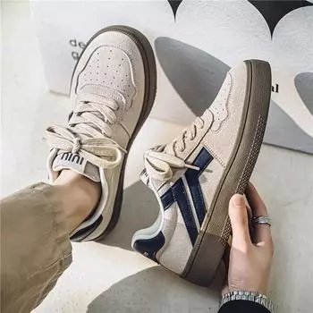 Мужская обувь Putian весна и осень 2024 года, новый тренд, универсальные мужские спортивные туфли для отдыха, плоские туфли Forrest Gump 2024 года, новые 39