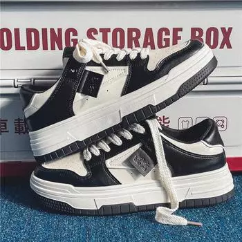 Мужская обувь Putian весна и осень 2024 года, новые повседневные туфли на платформе в гонконгском стиле для молодежи, спортивные, универсальные, маленькие белые туфли 39 бежевый