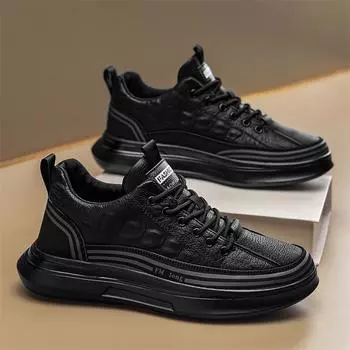Мужская обувь рабочая страховка нескользящая зимняя черная спортивная кухонная водонепроницаемая поварская модная обувь на платформе рабочая повседневная кожаная обувь 39