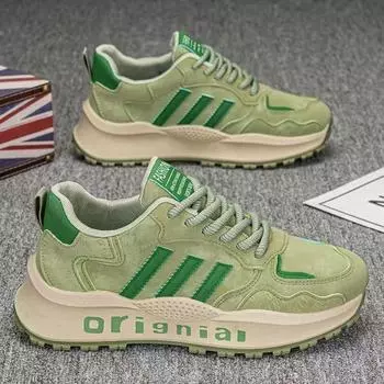 Мужская обувь ретро папины туфли весна 2025 новые удобные повседневные туфли дышащая спортивная обувь мужские сверхлегкие кроссовки 39