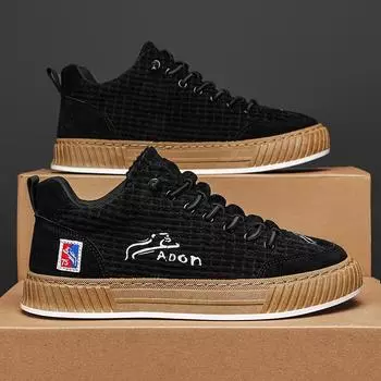 Мужская обувь Ретро повседневная обувь на плоской подошве Повседневная обувь на плоской подошве 44 чёрный