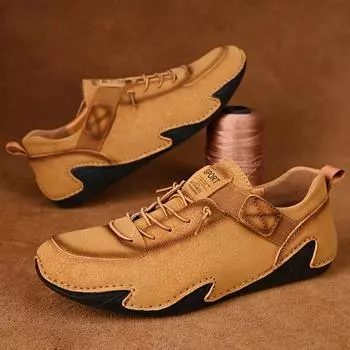 Мужская обувь ручной работы. Повседневная обувь большого размера с осьминогом. 39 зелёный