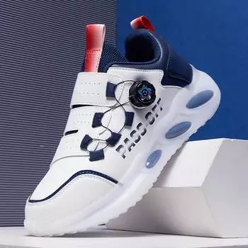 Мужская обувь с вращающимися кнопками кроссовки осень и зима новые универсальные повседневные кроссовки для бега подростков интернет знаменитости тот же папа обувь 39