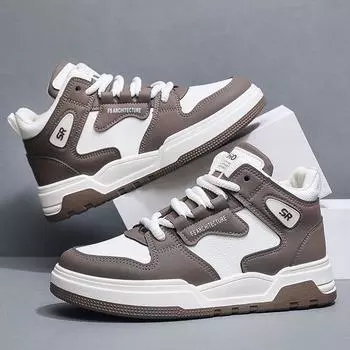 Мужская обувь с высоким берцем, спортивная обувь для досок, повседневная мужская обувь Old Dad на толстой подошве 39