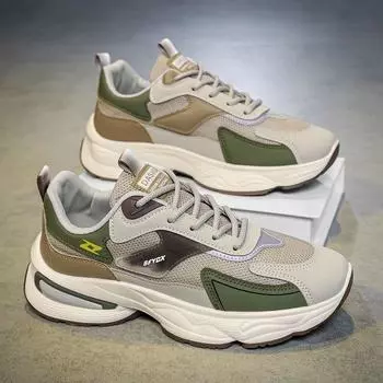 Мужская обувь сетчатые дышащие повседневные кроссовки на воздушной подушке спортивные кроссовки для бега для мужчин роскошные теннисные туфли 39 чёрный