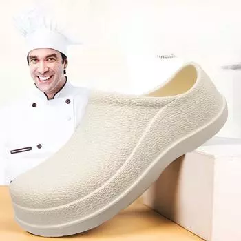 Мужская обувь шеф-повара Мужские летние пляжные шлепанцы Водонепроницаемая Маслостойкая Кухонная обувь Нескользящие Садовые сабо Рабочая обувь для отеля EVA Сандалии 40