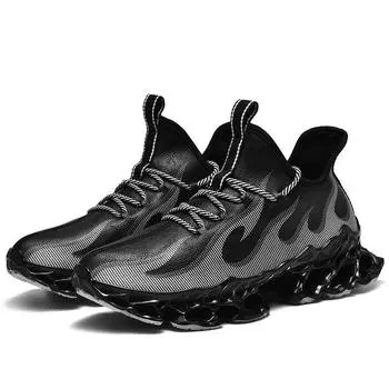 Мужская обувь Tide Мужские водонепроницаемые кожаные кроссовки Повседневная обувь с повышенной амортизацией Мужская студенческая обувь 39 чёрный