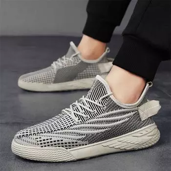 Мужская обувь Тонкая модная универсальная новая сетчатая дышащая спортивная обувь Удобная и легкая повседневная обувь для мужчин 39