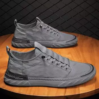 Мужская обувь, тренд, универсальные повседневные парусиновые туфли, мужская мода, дышащая обувь из ледяного шелка, старая пекинская ткань 39