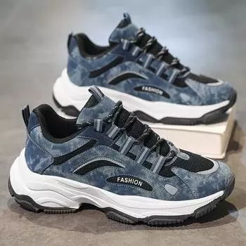 Мужская обувь Трендовая универсальная обувь Мужская обувь Тонкие повседневные мужские кроссовки 39-44 39 синий
