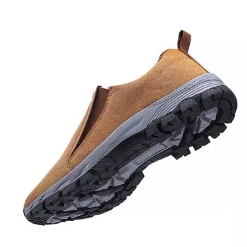 Мужская обувь Удобная повседневная обувь для мужчин Кроссовки для ходьбы Мокасины мужские Легкие мокасины Мужская обувь Резиновая подошва 39 чёрный