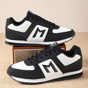 Мужская обувь унисекс, износостойкая, амортизирующая, с толстой подошвой, кроссовки для фитнеса, дышащая обувь для бега для мужчин, женская обувь 39 черный белый