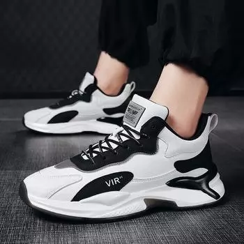 Мужская обувь Универсальная сетчатая повседневная обувь Дезодорантная обувь с мягкой подошвой Дышащие кроссовки для весны и осени Мужская обувь 39 слоновая кость