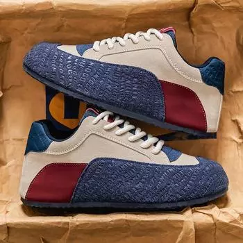 Мужская обувь Весна 2025 Новые кроссовки для сноуборда Мужская обувь Износостойкие маленькие белые туфли Мужская универсальная модная повседневная спортивная обувь 39 чёрный