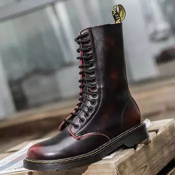 Мужская обувь Весна и осень Мужская повседневная деловая обувь Кожаная обувь Мужская кожаная поверхность Мягкая подошва Низкий верх повседневная обувь среднего возраста 38 бордовый